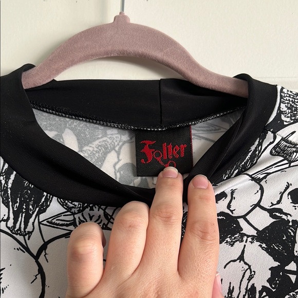 Folter Black and White Skull Print Dress - Picture 4 of 4